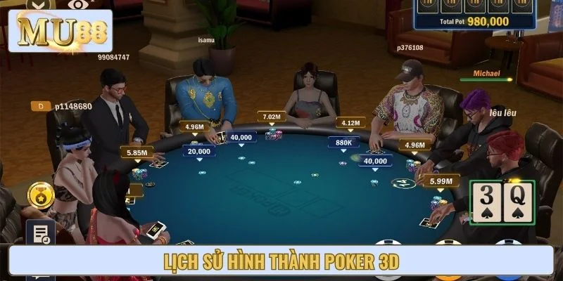 Lịch sử hình thành Poker 3D