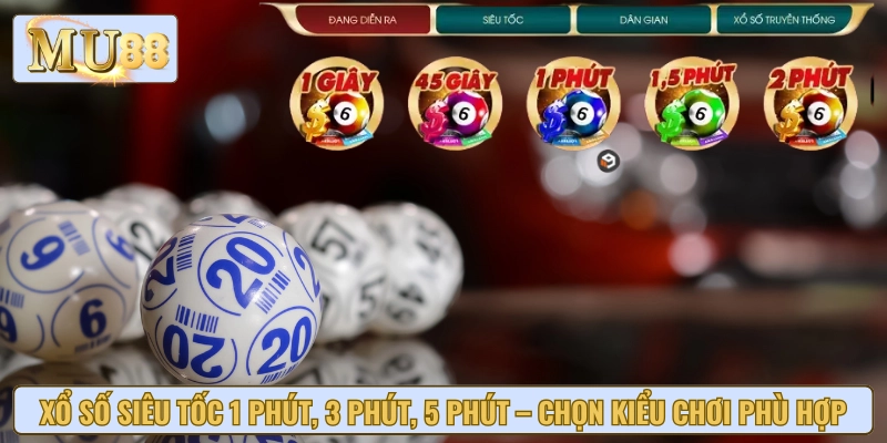 Các loại hình người chơi có thể lựa chọn theo tốc độ mong muốn